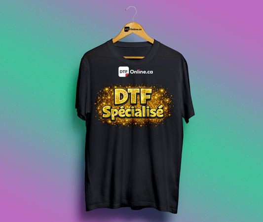 Gold Glitter DTF Transfers 